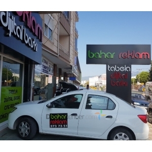 BAHAR REKLAM TABELA ARAÇ GİYDİRME DİJİTAL BASKI EDREMİT
