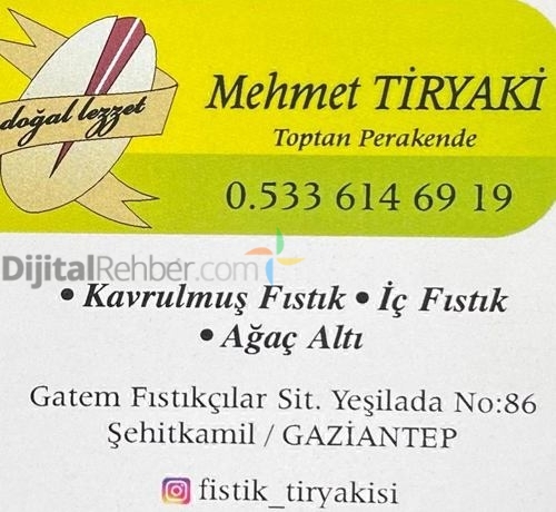 GAZİANTEP FISTIK TİRYAKİSİ