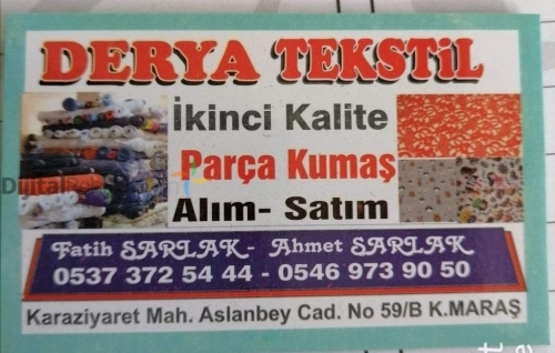 KAHRAMANMARAŞ DERYA TEKSTİL