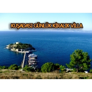 KUŞADASI DENİZ MANZARALI GÜNLÜK KİRALIK VİLLA 6+1